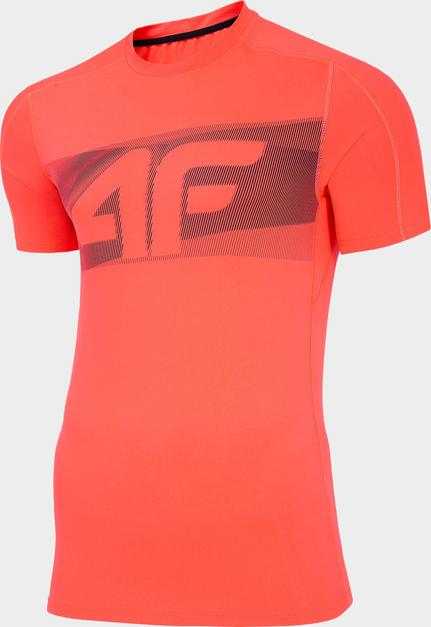 Červené pánské tričko s krátkým rukávem 4F - velikost XL