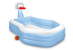 Dětský nafukovací oválný bazén INTEX - délka 257 cm, šířka 188 cm a výška 130 cm