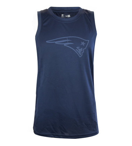 Modré pánské tričko bez rukávů "New England Patriots", New Era - velikost XL