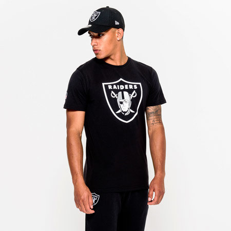 Černé pánské tričko s krátkým rukávem "Oakland Raiders", New Era - velikost S