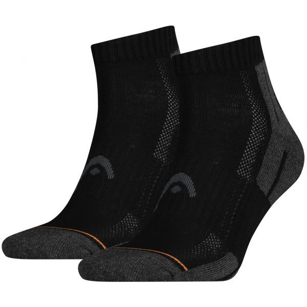 Ponožky - Head PERFORMANCE QUARTER 2PACK černá 35-38 - Sportovní ponožky