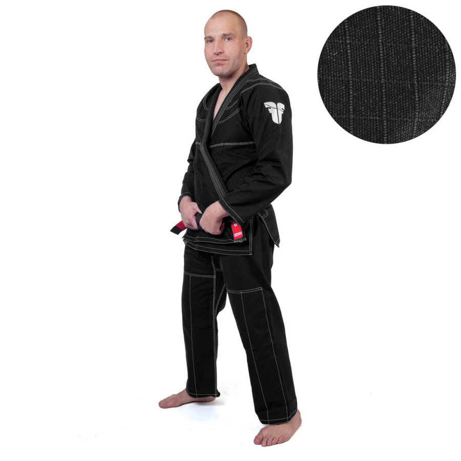 Černé kimono na jiu-jitsu Fighter - velikost 162