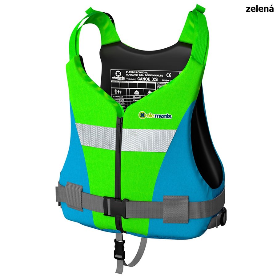 Zelená plovací vesta Canoe Plus, Elements Gear
