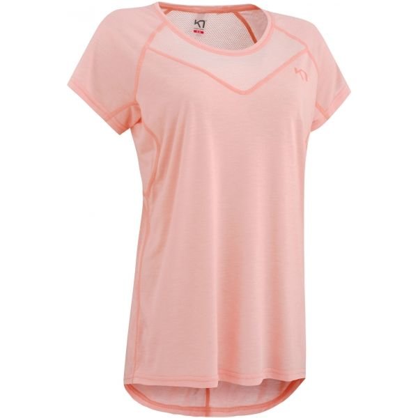 Růžové dámské tričko s krátkým rukávem Kari Traa