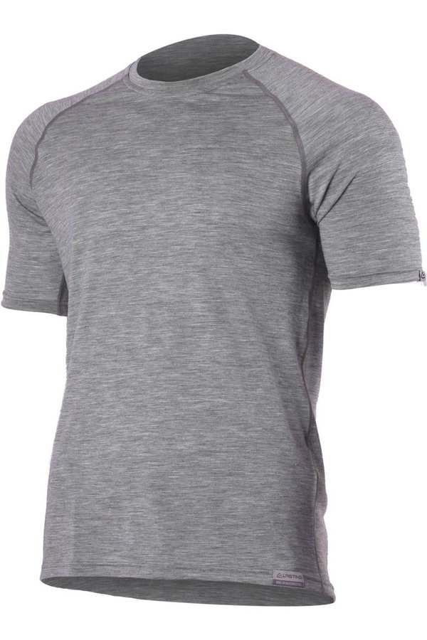 Šedé pánské tričko s krátkým rukávem Lasting - velikost XL