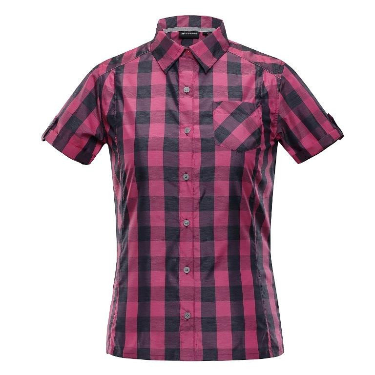 Růžová dámská košile s krátkým rukávem Alpine Pro