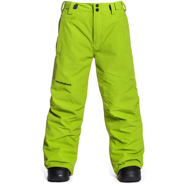 Zelené chlapecké snowboardové kalhoty Horsefeathers - velikost S