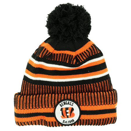 Černo-oranžová zimní čepice New Era