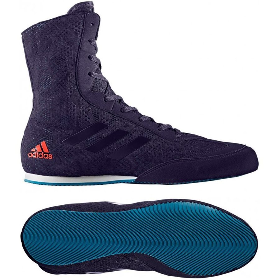 Modré boxerské boty Bog Hog Plus, Adidas - velikost 45,5 EU