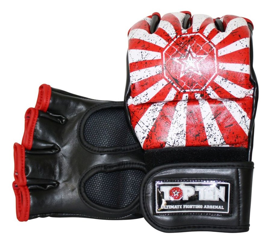 Červené MMA rukavice Top Ten - velikost S