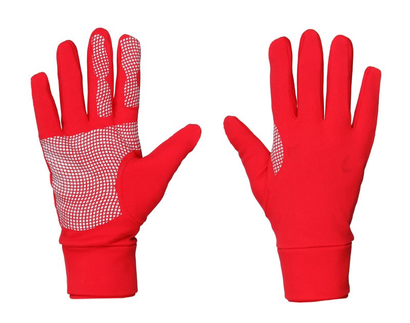 Červené zimní běžecké rukavice Merco