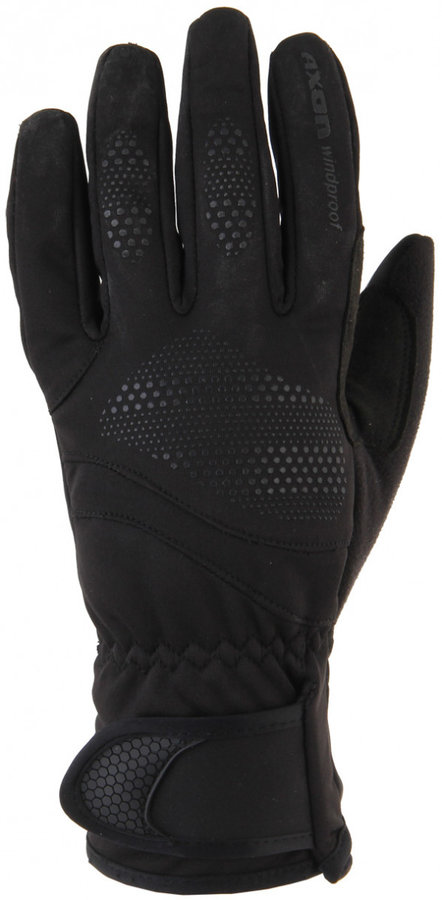 Černé zimní dámské běžecké rukavice Axon