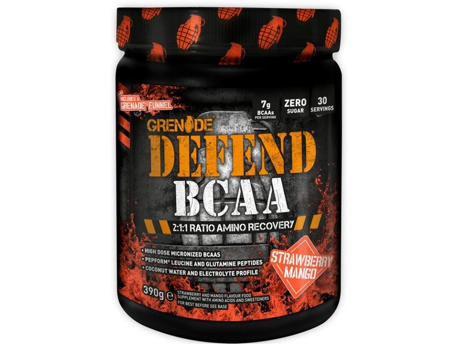 BCAA Grenade Defend "jahoda" a "mango" - 390 g