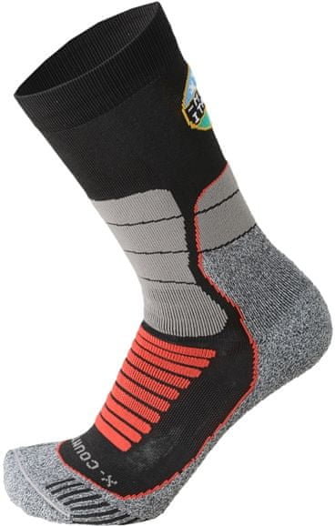 Černo-šedé lyžařské ponožky Mico