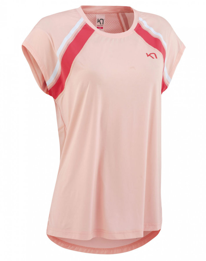 Růžové dámské funkční tričko s krátkým rukávem Kari Traa