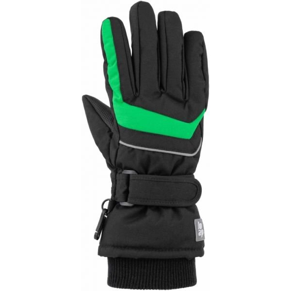 Zelené dětské zimní rukavice Loap - velikost 8