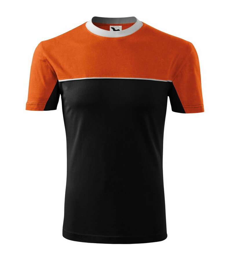 Černo-oranžové pánské tričko s krátkým rukávem Adler - velikost XXL