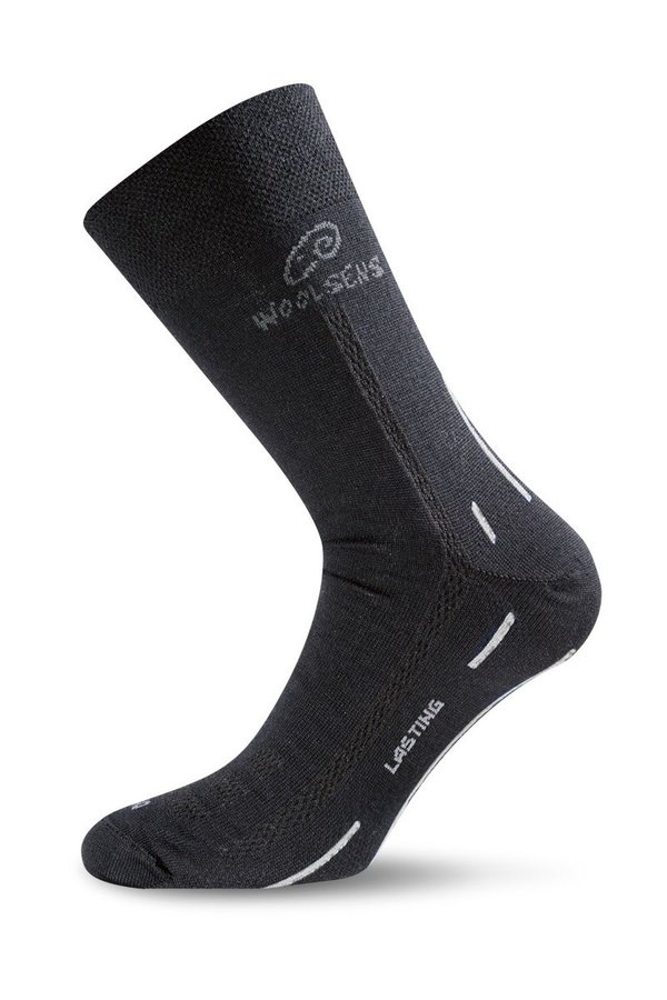 Černé pánské trekové ponožky Lasting - velikost 42-45 EU