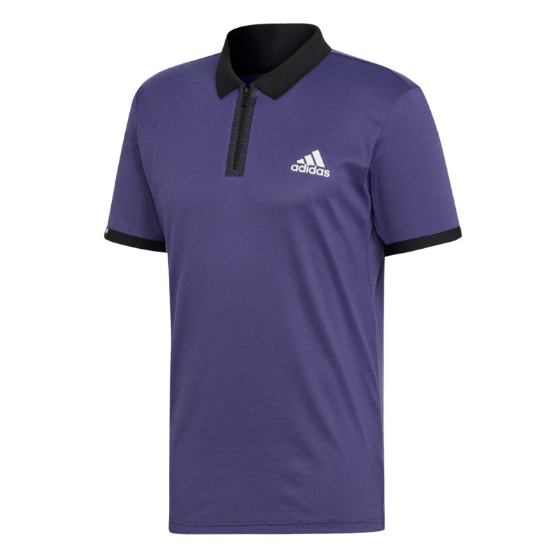 Fialové pánské tričko s krátkým rukávem Adidas - velikost M