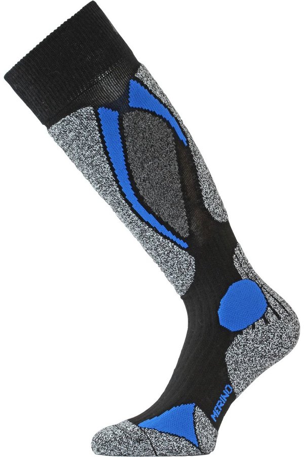 Černo-modré pánské lyžařské ponožky Lasting - velikost 42-45 EU