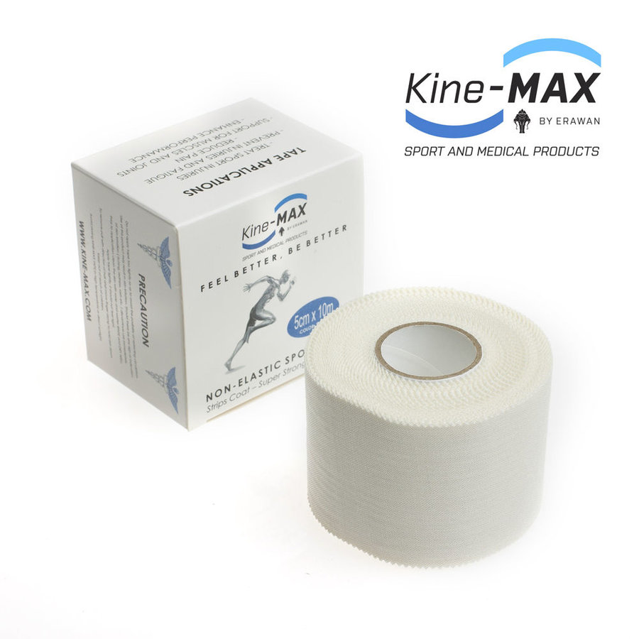 Bílá tejpovací páska kine-max - délka 10 m a šířka 5 cm