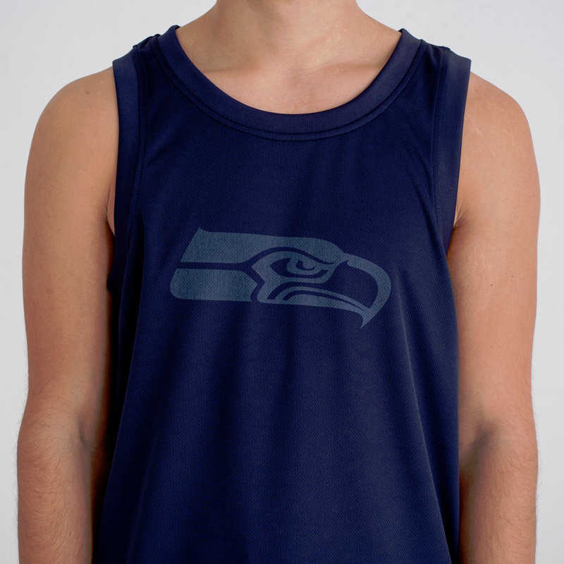 Modré pánské tričko bez rukávů &amp;quot;Seattle Seahawks&amp;quot;, New Era - velikost M