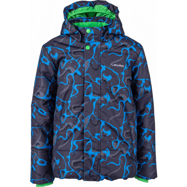 Modrá chlapecká lyžařská bunda Lewro