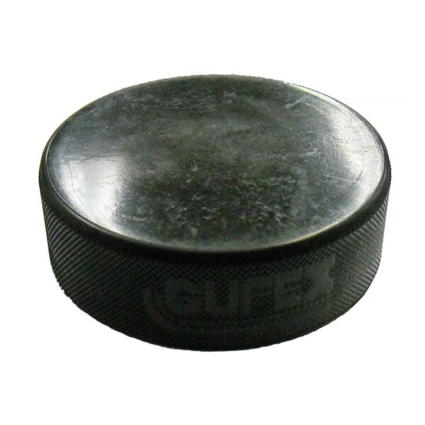Černý hokejový puk - senior Gufex - průměr 7,5 cm