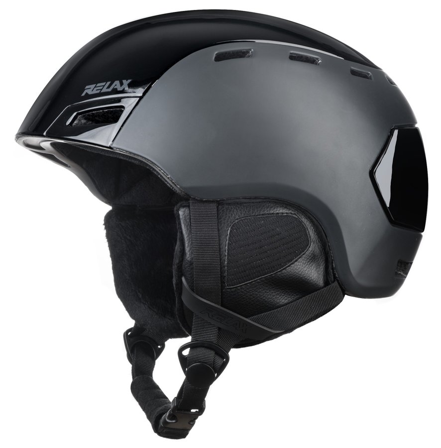 Černá lyžařská helma Relax - velikost L-XL