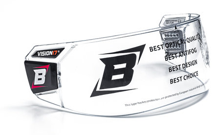 Plexi na hokejovou helmu - Plexi Bosport Vision17 Pro B2 Box čirá (průhledná)