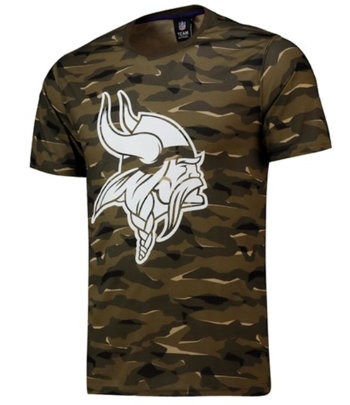 Maskáčové pánské tričko s krátkým rukávem "Minnesota Vikings", Fanatics - velikost M