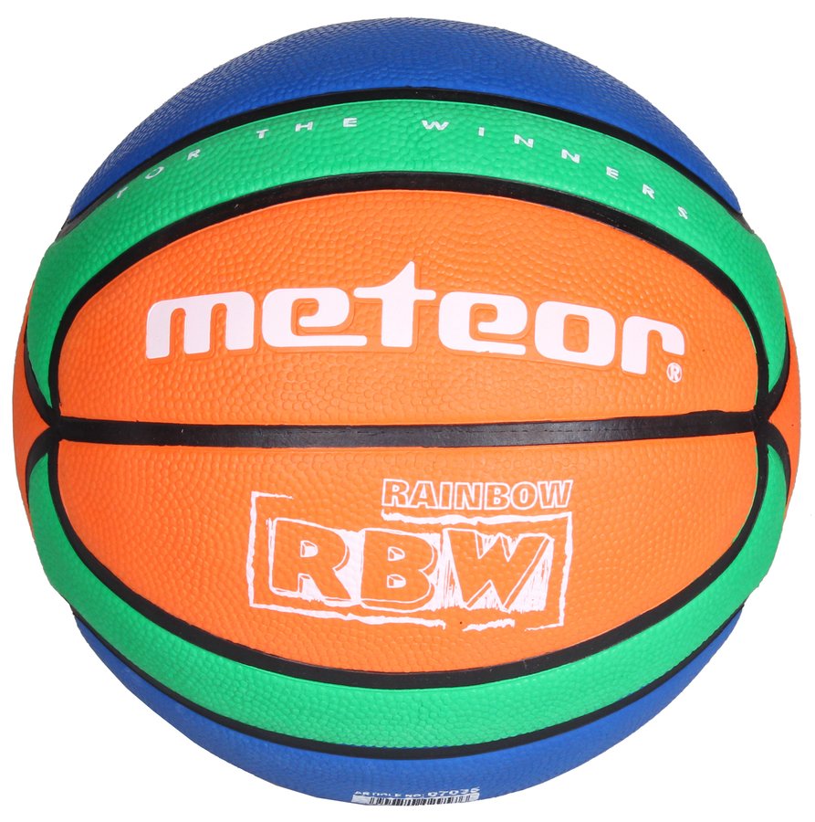 Různobarevný basketbalový míč Training RBW, Meteor - velikost 5