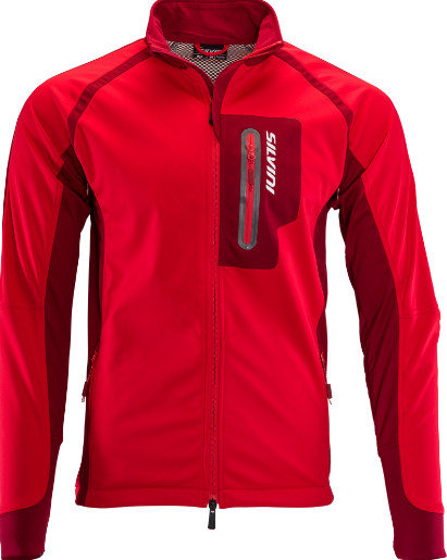 Červená softshellová pánská bunda Silvini - velikost XXL