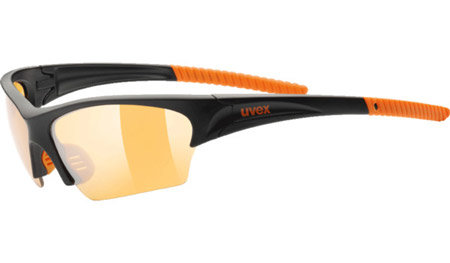Černo-oranžové cyklistické brýle Sunsation, Uvex