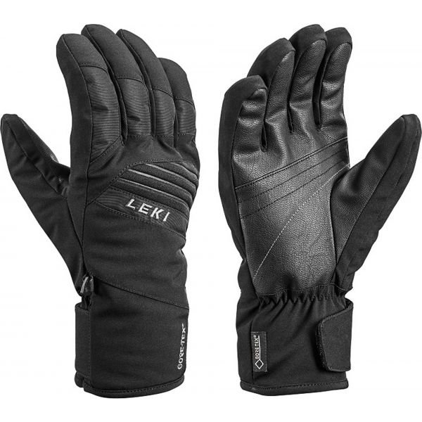 Černé lyžařské rukavice Leki - velikost 9
