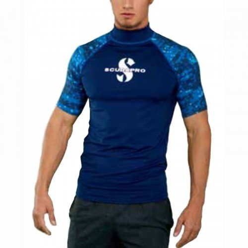 Modré pánské lycrové tričko Aegean RG UPF 50, Scubapro