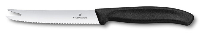 Nůž - Nůž na sýr a uzeninu Victorinox 11 cm Barva: černá