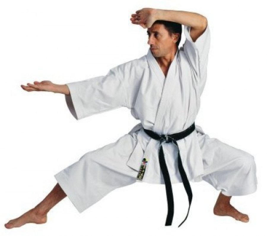Bílé kimono na karate Hayashi