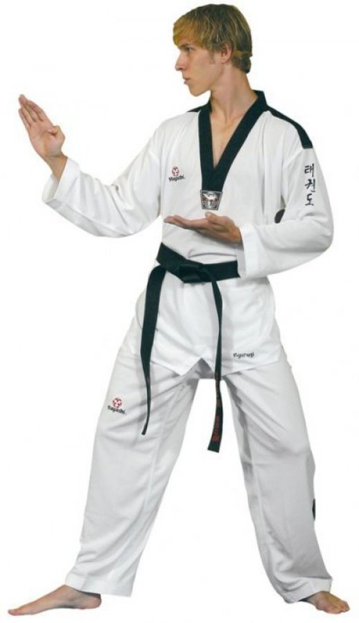 Bílé kimono na taekwondo - velikost 190