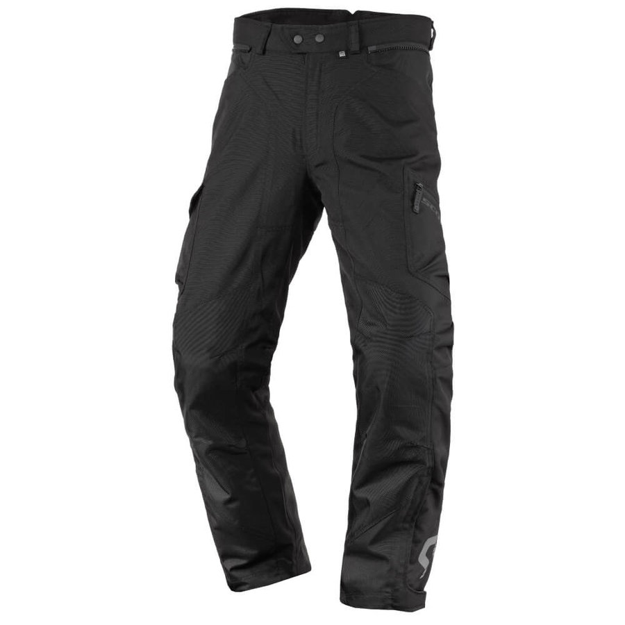 Černé pánské motorkářské kalhoty Cargo DP, Scott - velikost XXL