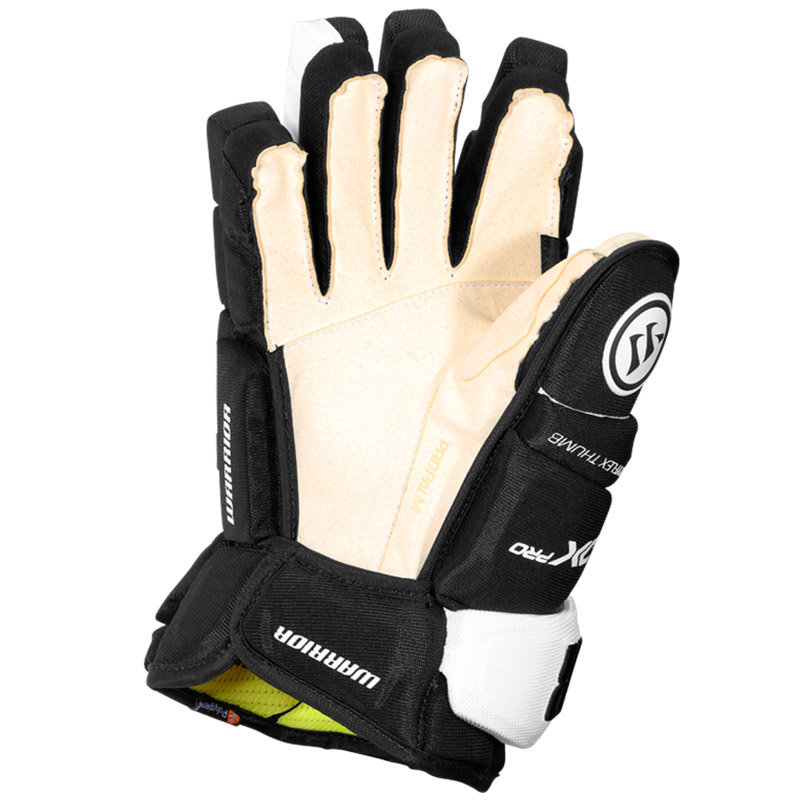 Bílo-černé hokejové rukavice - senior Warrior - velikost 13&amp;quot;