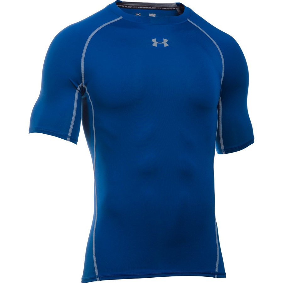 Modré pánské funkční tričko s krátkým rukávem Under Armour - velikost M