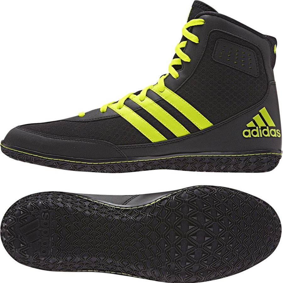 Černo-žluté boxerské boty Mat Wizard.3, Adidas - velikost 37 EU
