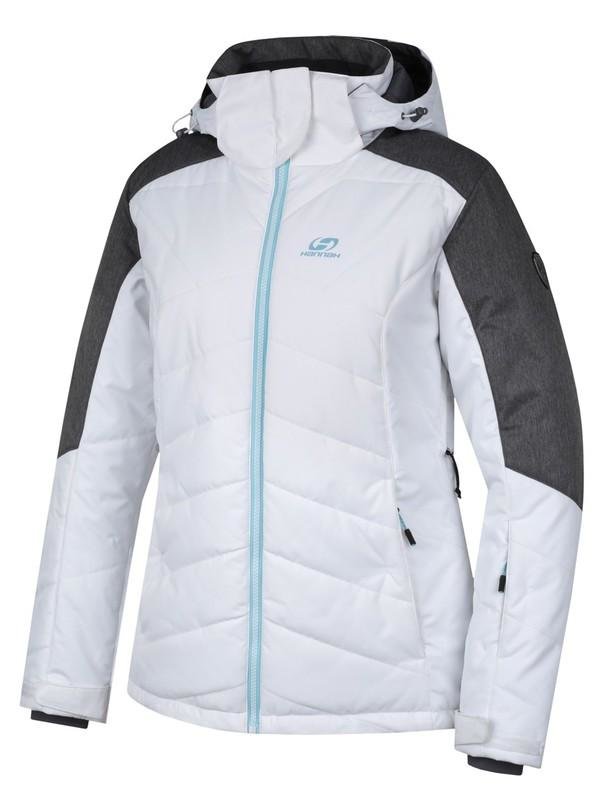 Bílo-šedá dámská lyžařská bunda Hannah