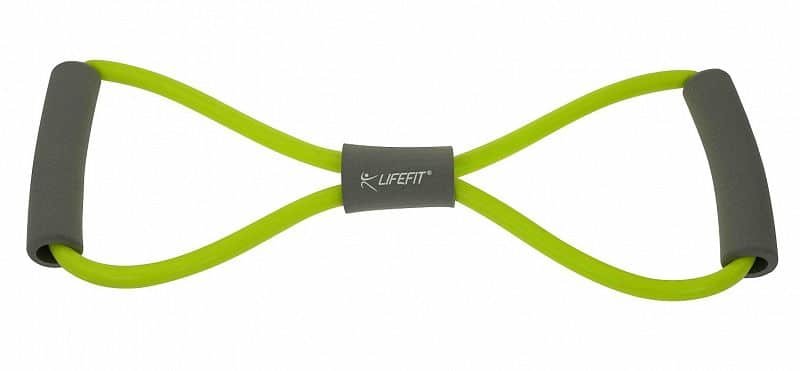 Posilovací guma - Gumový posilovač LIFEFIT EXPANDER EIGHT, světle zelený