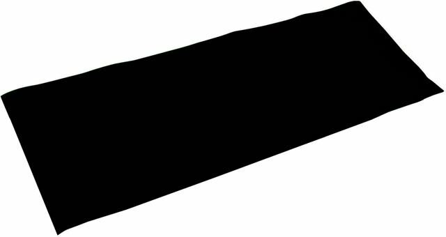 Černá podložka na cvičení CorbySport - tloušťka 0,4 cm