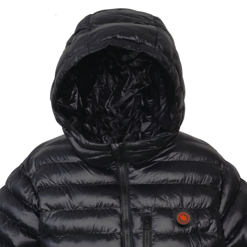 Černá zimní pánská bunda s kapucí Glovii - velikost XL