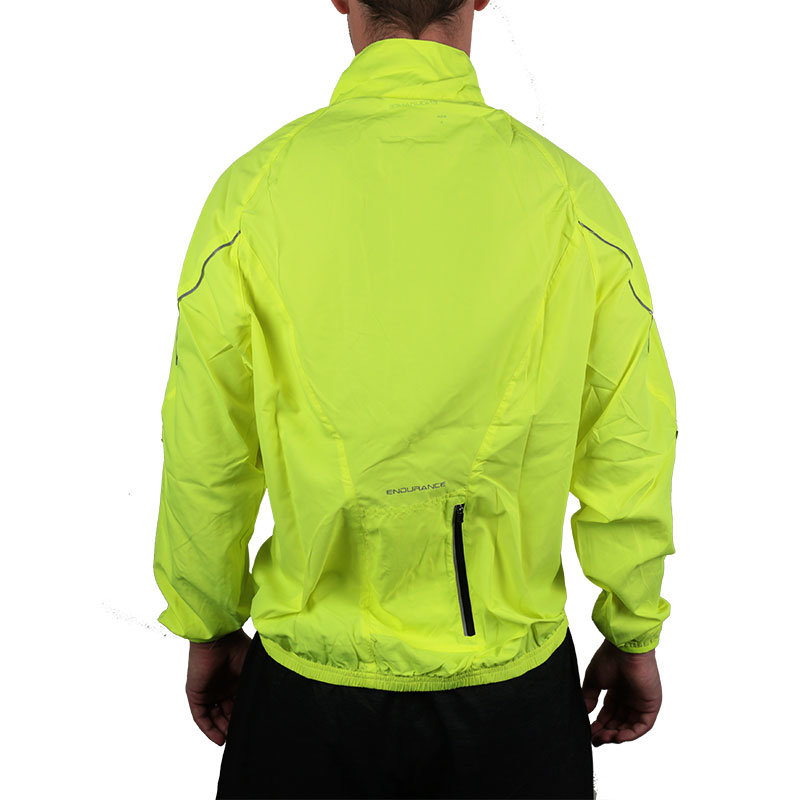 Běžecká bunda - Běžecká bunda Endurance Bernie neonově žlutá XL