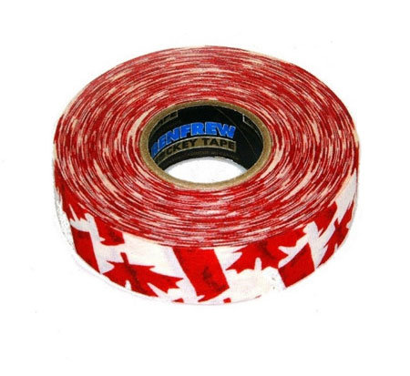 Bílo-červená hokejová páska na čepel Scapa - délka 25 m