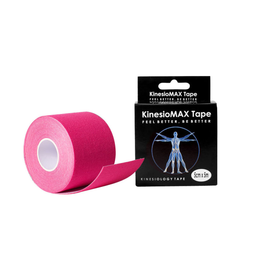 Růžová tejpovací páska kine-max - délka 5 m a šířka 5 cm